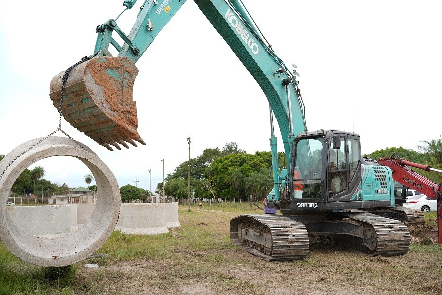 Avanza una obra pluvial estrat&eacute;gica en el barrio San Ignacio para prevenir anegamientos