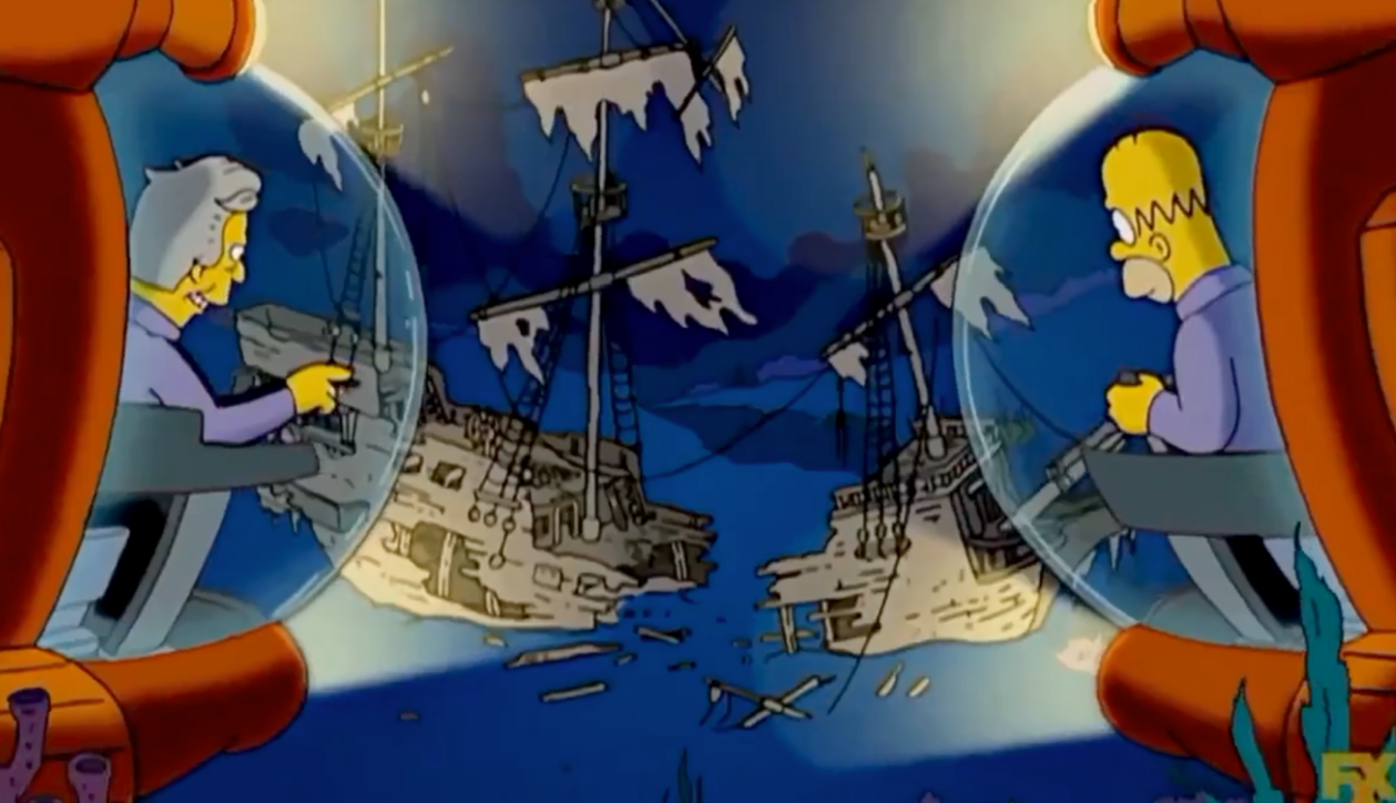 La aterradora predicción de Los Simpson sobre la desaparición del submarino del Titanic